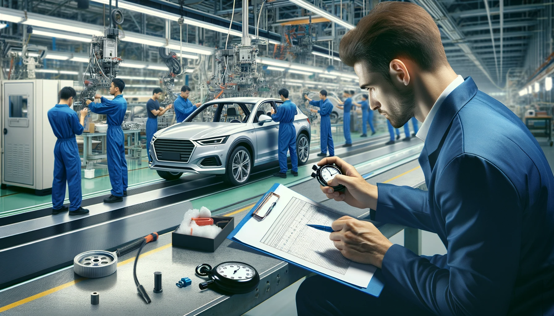 Estudio de métodos y tiempos en entorno industrial